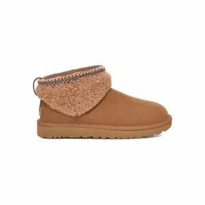 NEW UGG women's classic ultra mini maxi curly boots in chestnut
